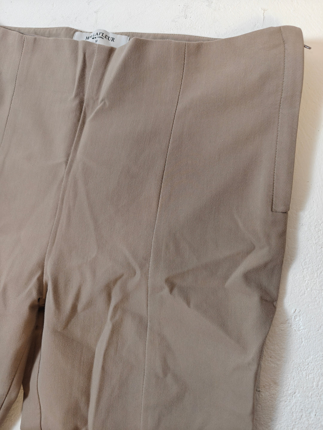 Womens MM.LaFleur Straight Leg Pants Taupe Size 12