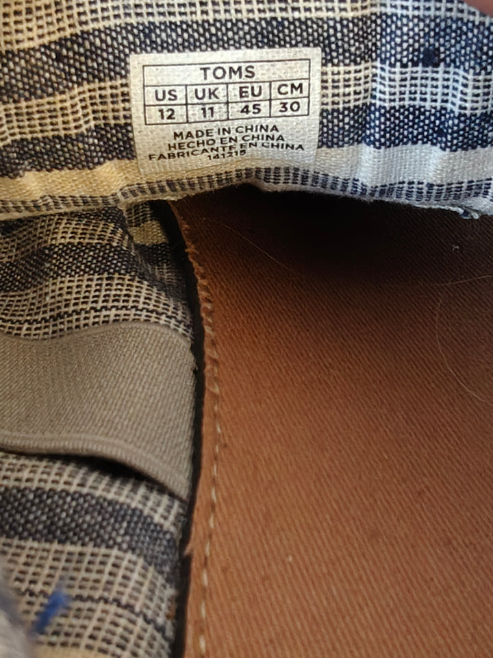 Men TOMS Oxford Shoes Taupe Size 12