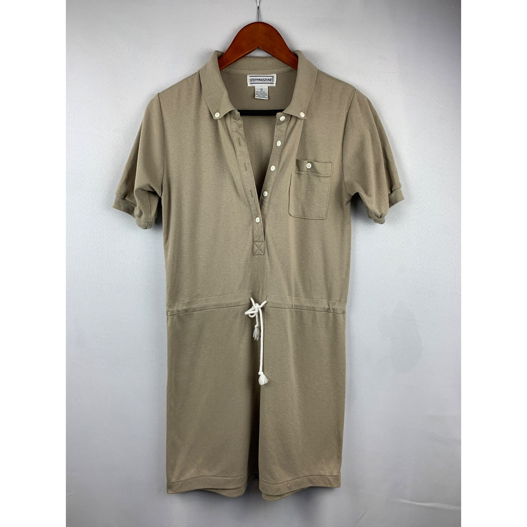 Steppingstones Beige Short Sleeve Romper S