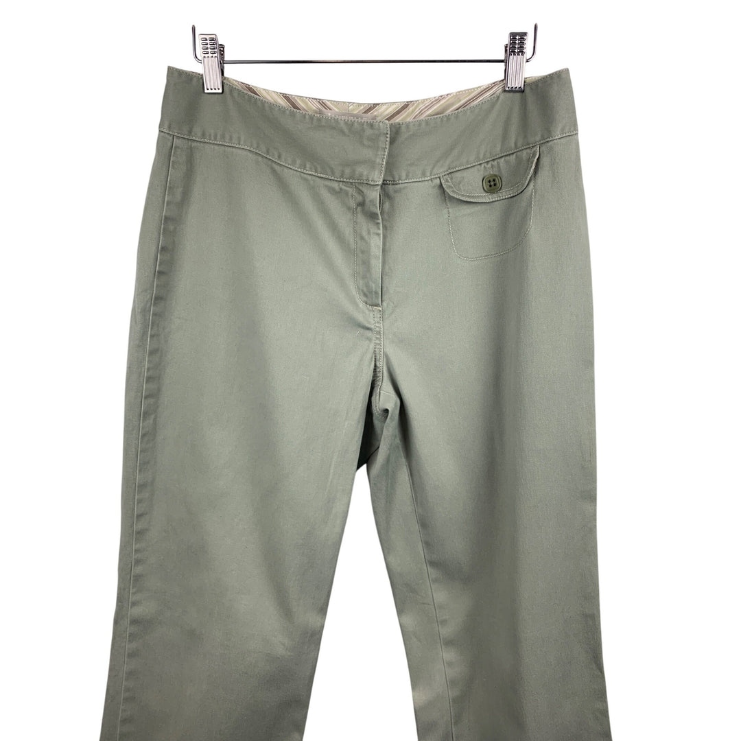 Janeville Womens Green Pants Size 8