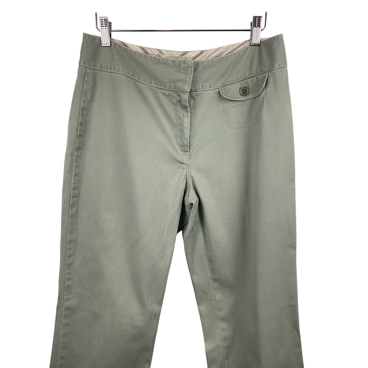 Janeville Womens Green Pants Size 8
