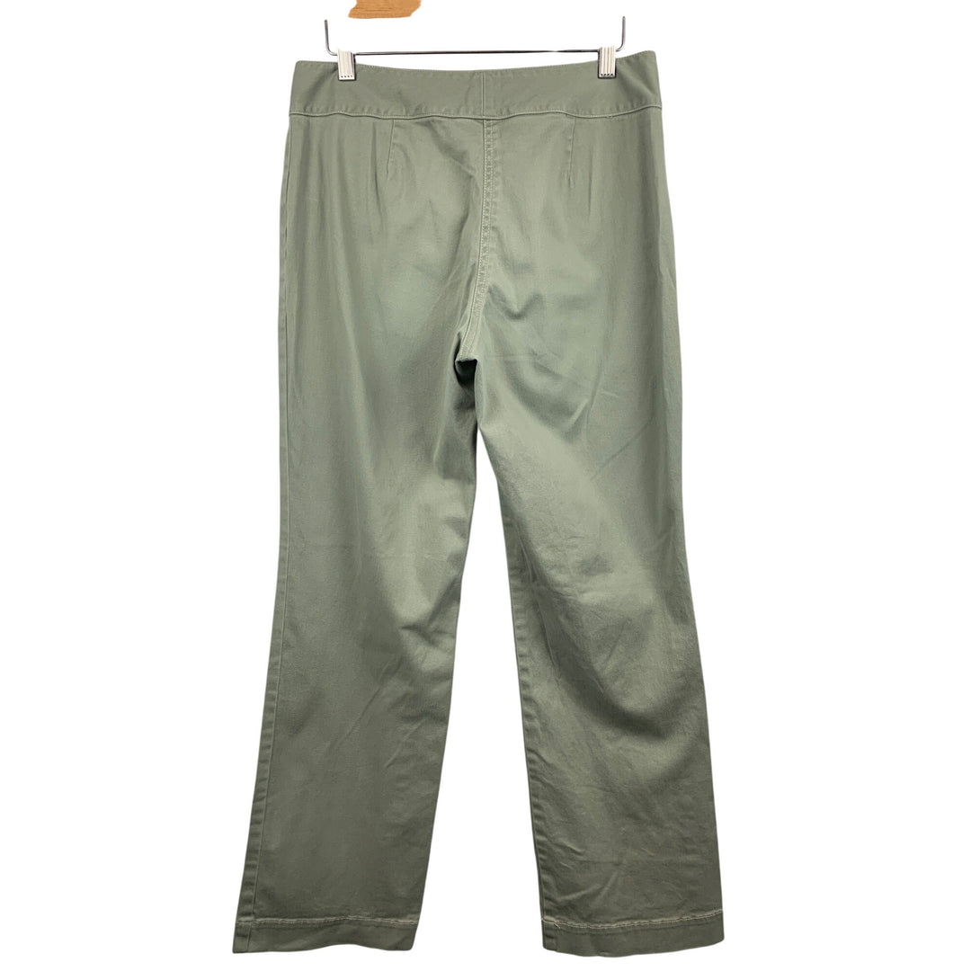 Janeville Womens Green Pants Size 8