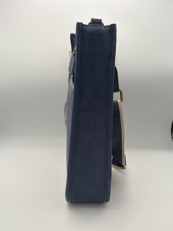 Women’s Style&Co Navy Blue Leather Crossbody Purse