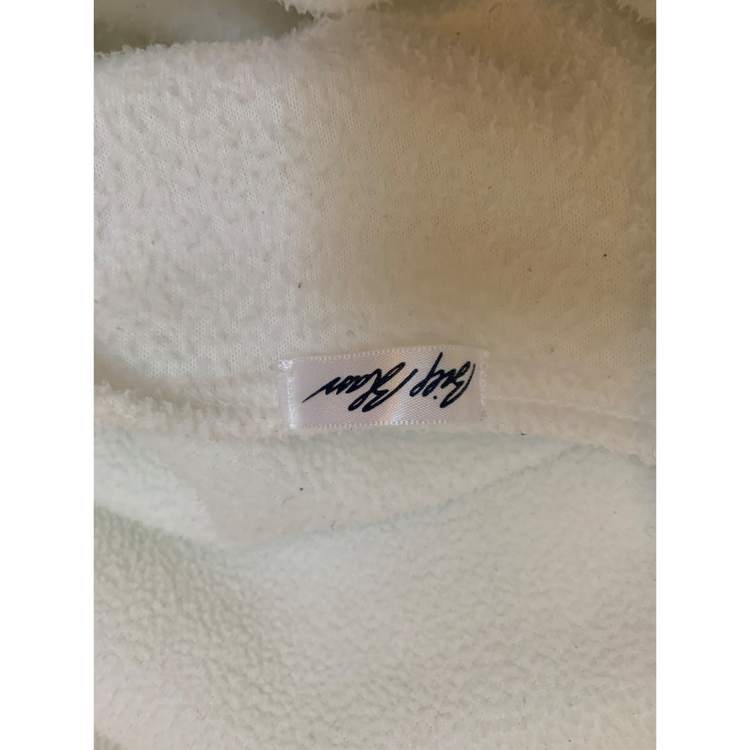 Vintage Terry Town White Textured Pullover Sweatshirt S