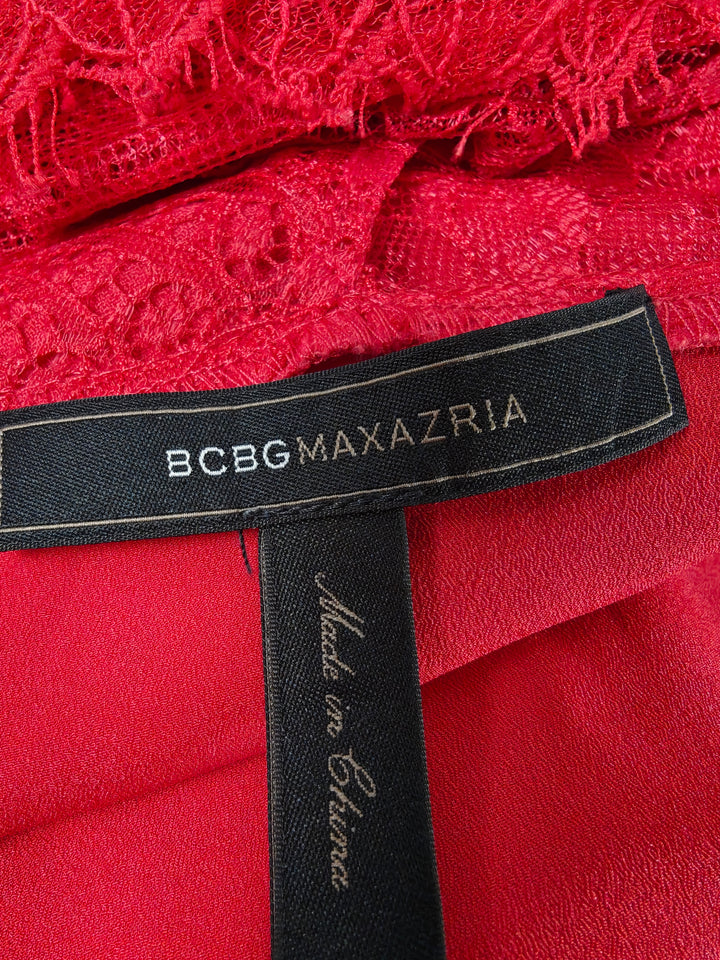 Womens BCBGMAXAZRIA Sheath Dress Red Size M