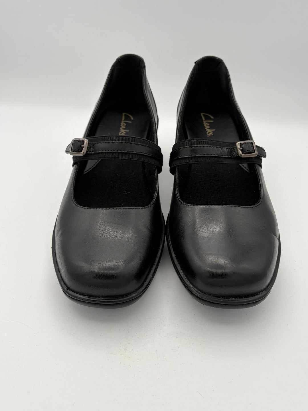 Women’s Clark’s Size 8 Black Leather Mary Jane’s