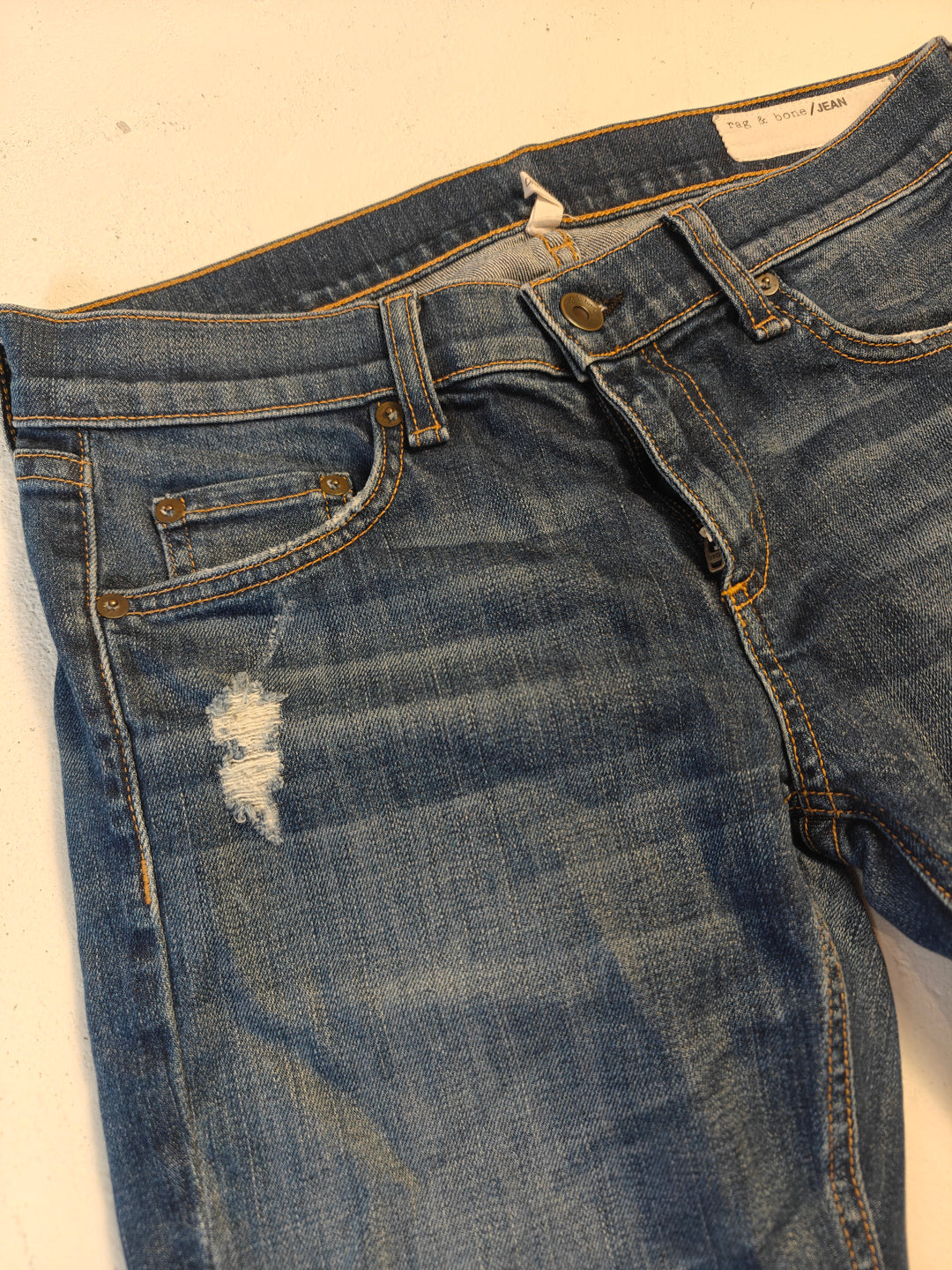 Womens Rag &amp; Bone Skinny Jeans Blue Size 26