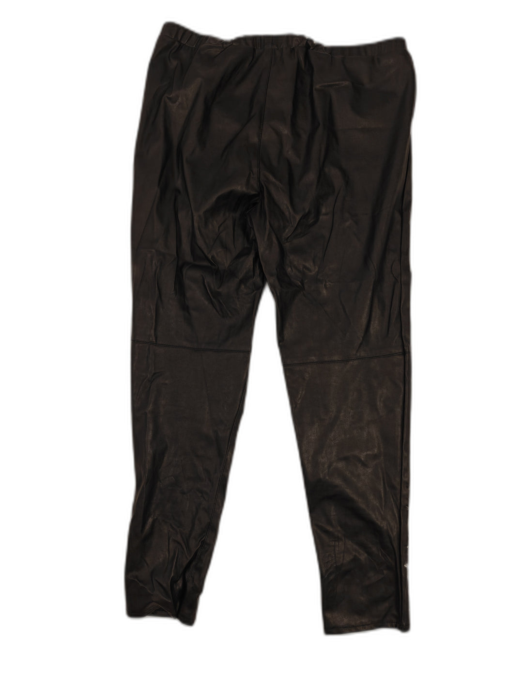 Womens Michael Michael Kors Faux Leather Pants Black Size 16