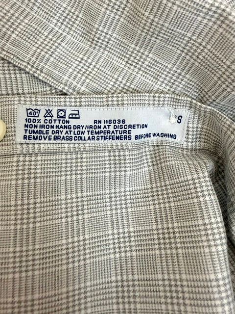Charles Tyrwhitt Non‑Iron Slim Fit Windowpane Shirt SzL(16/34)