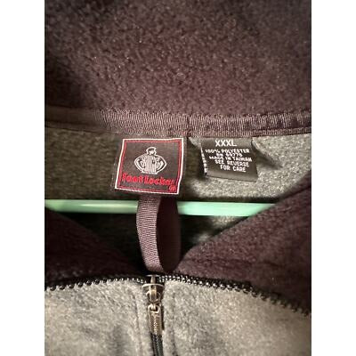Men’s Footlocker Fleece 1/4 Zip Sweatshirt Gray XXXL 3XL