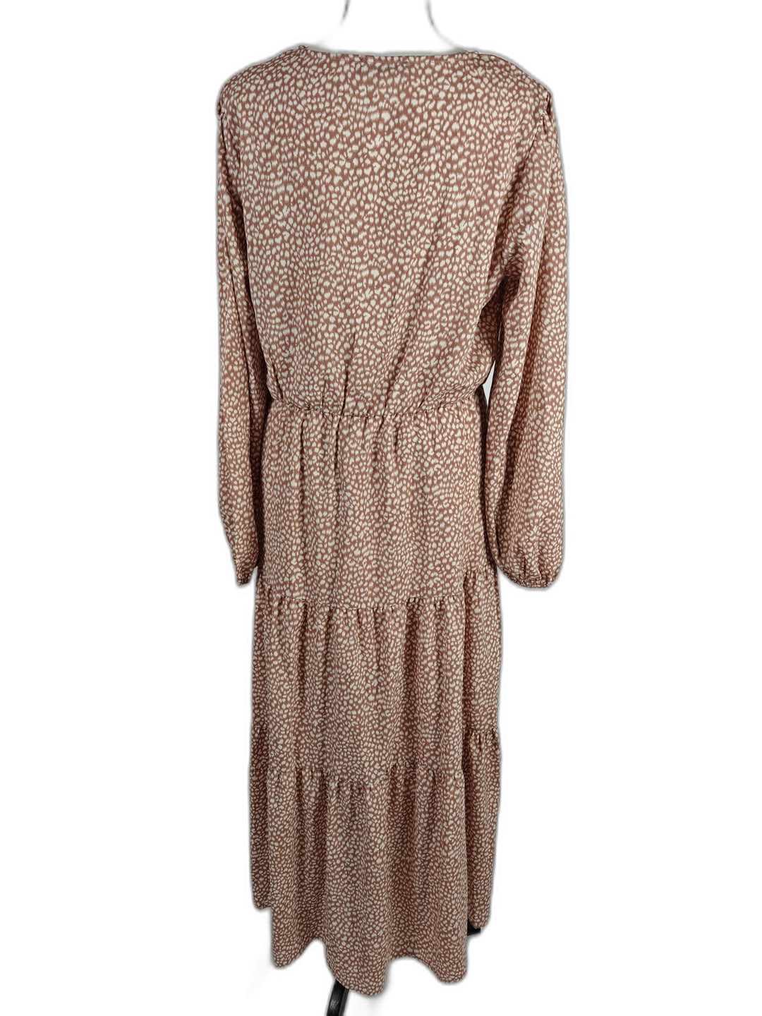 Women PrettyGarden Maxi Dress Brown White Size M