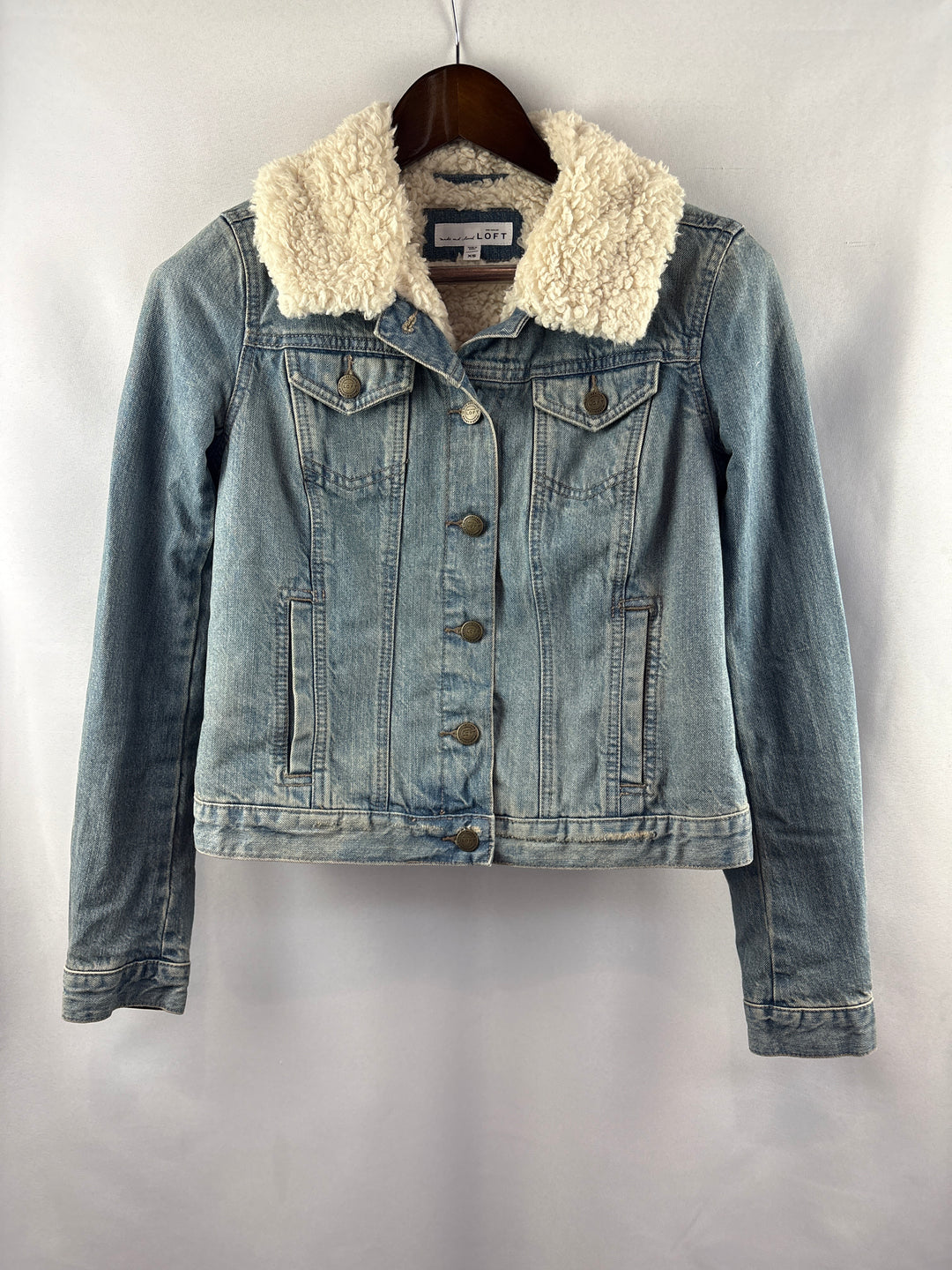 Women’s Ann Taylor Loft XS Light Blue Jean Jacket