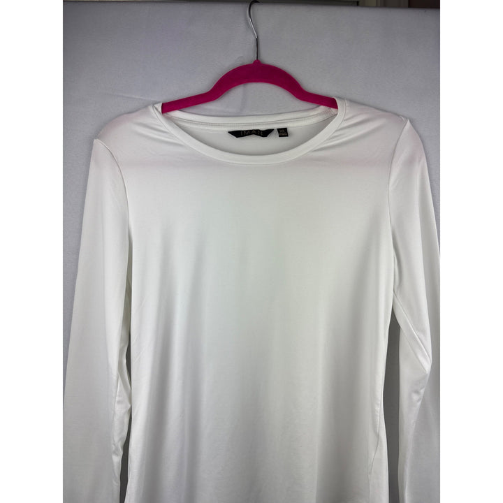 Iman Long Sleeve White Top XS Made In Indonesia