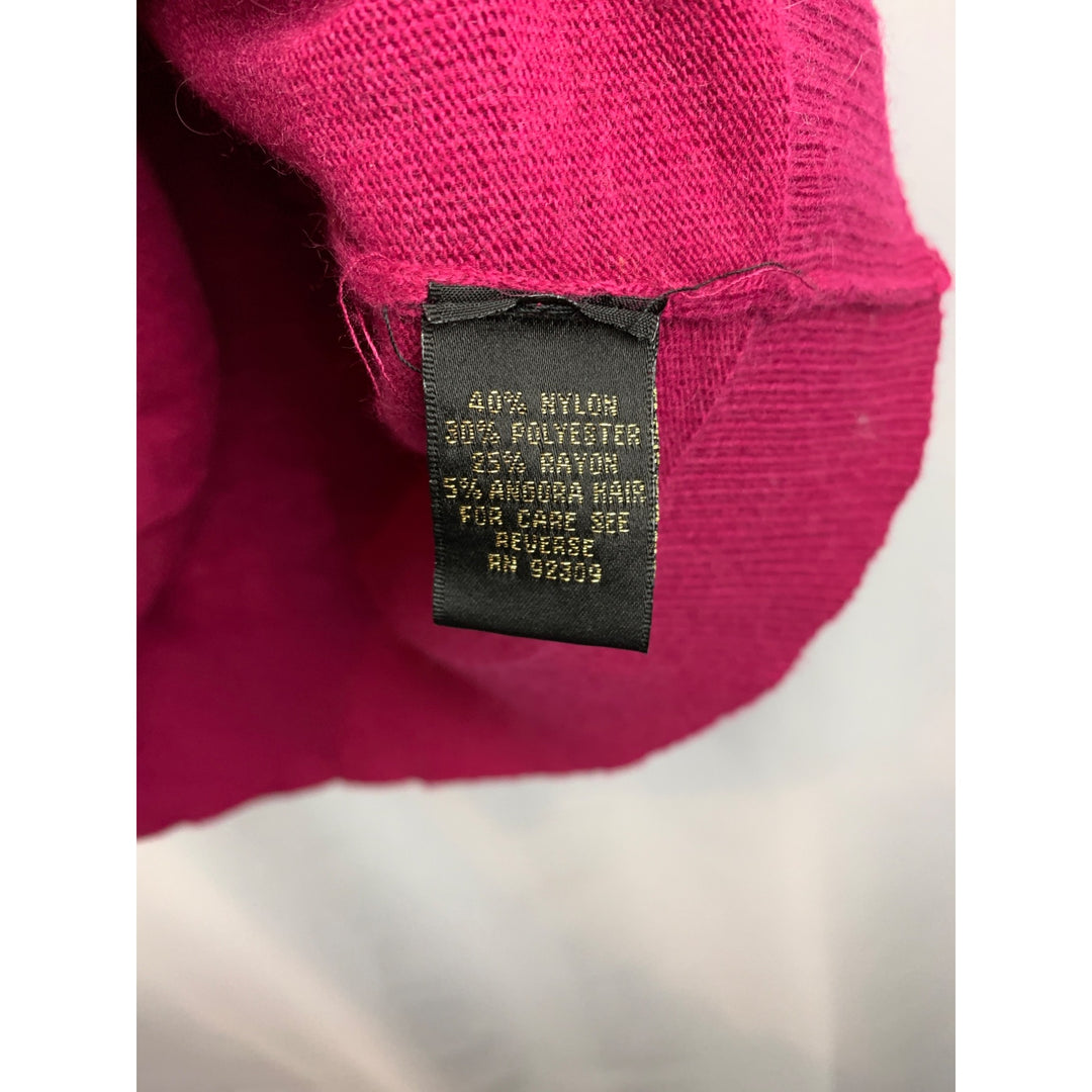 Twiggy London XS Sleeveless Magenta Tank Top Nylon/Polyester/Viscose Blend
