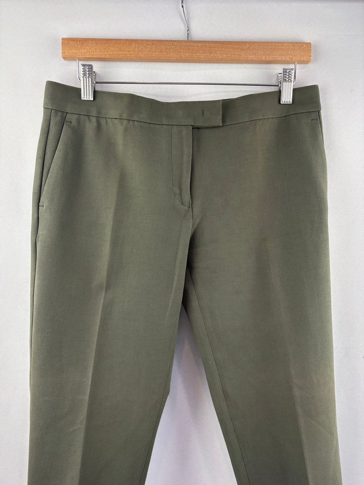 Women’s Ann Taylor Size 4 Dark Green Pleated Slacks