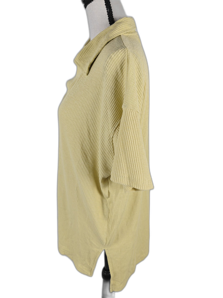 Women’s Jane + Delancey Polo Top Yellow Size M NWT