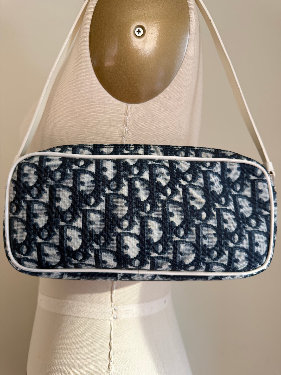 Christian Dior John Galliano Era Trotter Canvas Racing No. 1 Pochette/Shoulder Bag