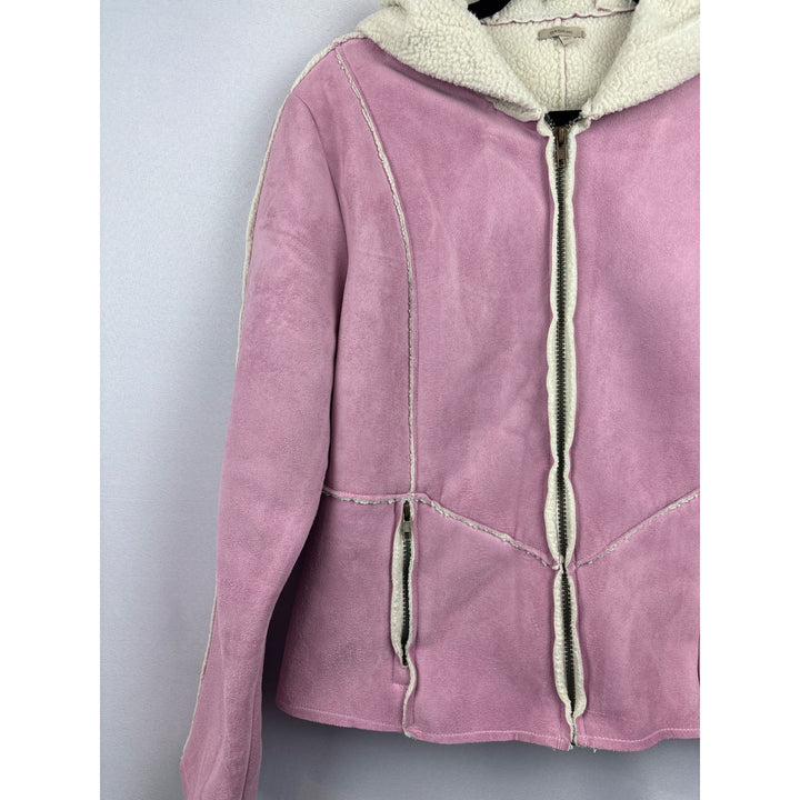 Sashimi Sherpa-Lined Pink Hooded Jacket L