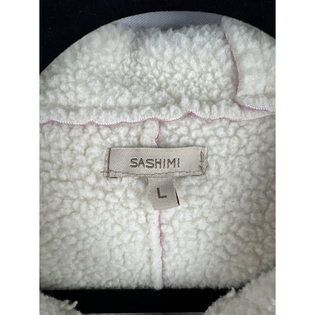 Sashimi Sherpa-Lined Pink Hooded Jacket L