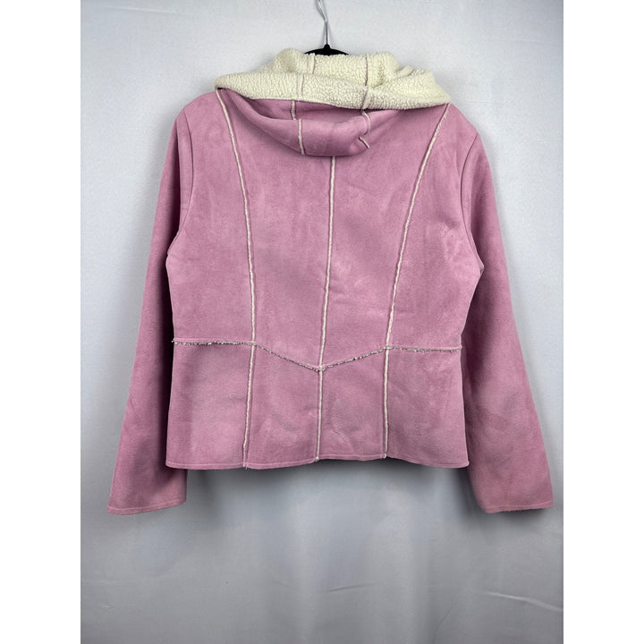 Sashimi Sherpa-Lined Pink Hooded Jacket L