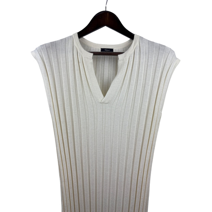 Women’s Rails XS Cream Ribbed Bodycon Maxi Dress