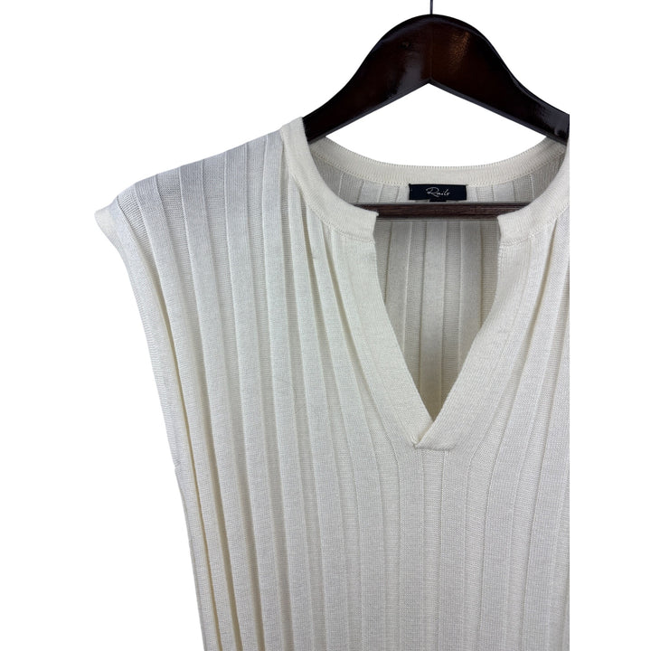 Women’s Rails XS Cream Ribbed Bodycon Maxi Dress