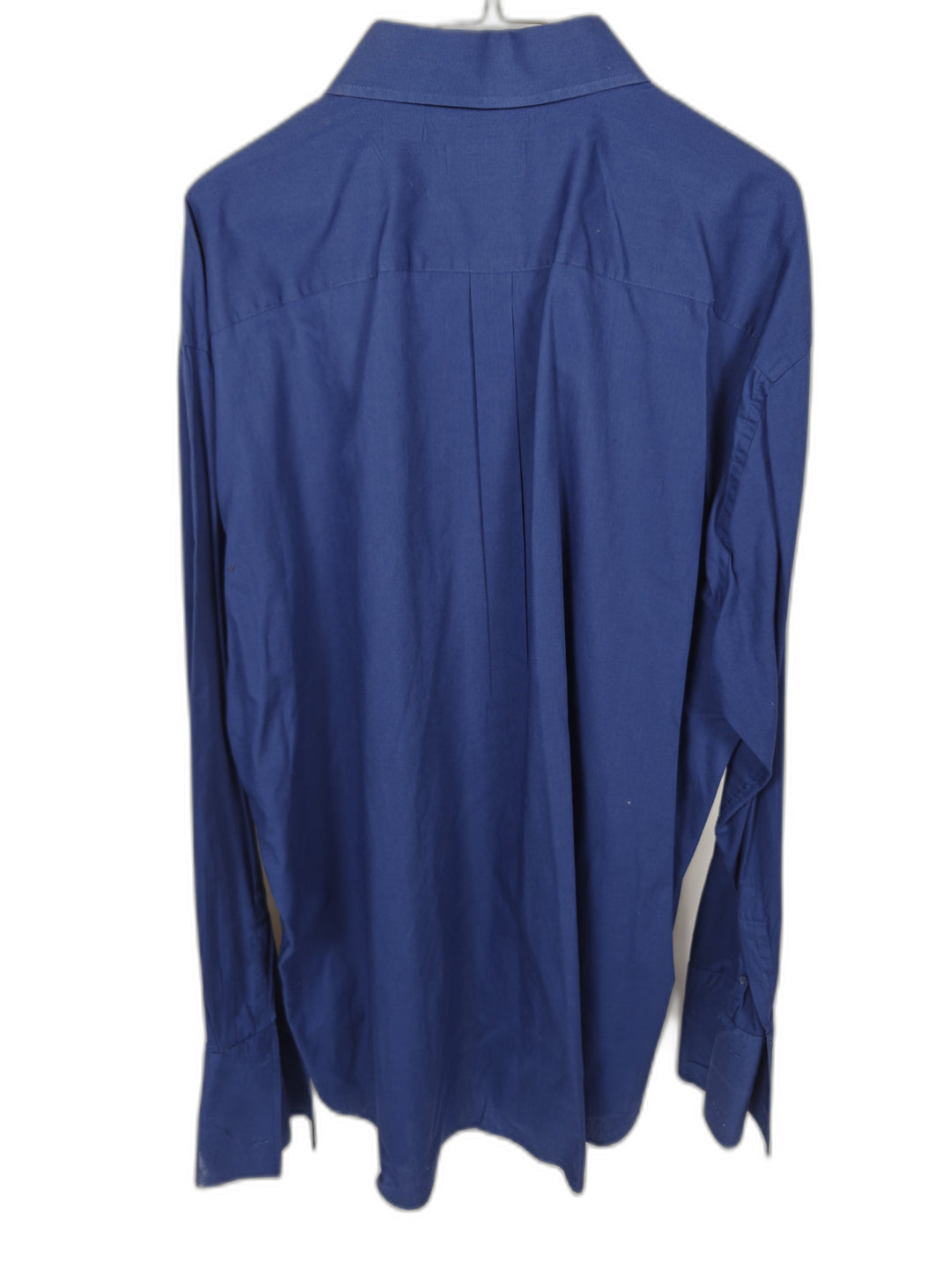 Steven Land French Cuff Dress Shirt Blue 18.5 36/37 100% Cotton Men's Formal