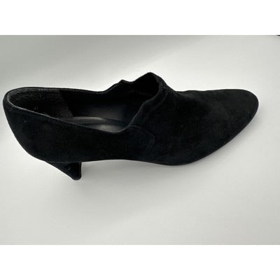 Stuart Weitzman Black Suede Heeled Booties Size 10