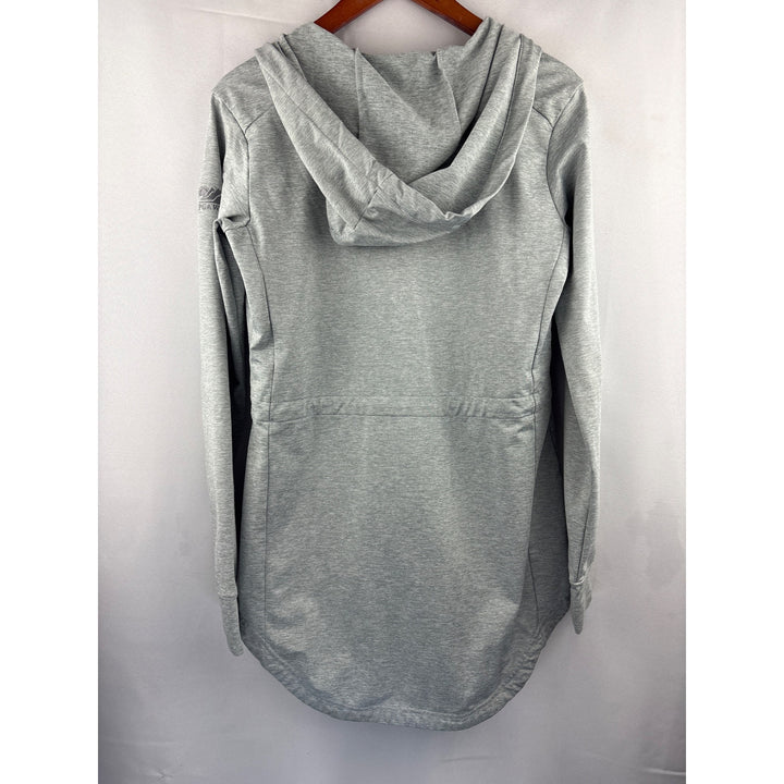 Sun Mountain Womens Thermal Hooded Jacket Small Gray Polyester Blend