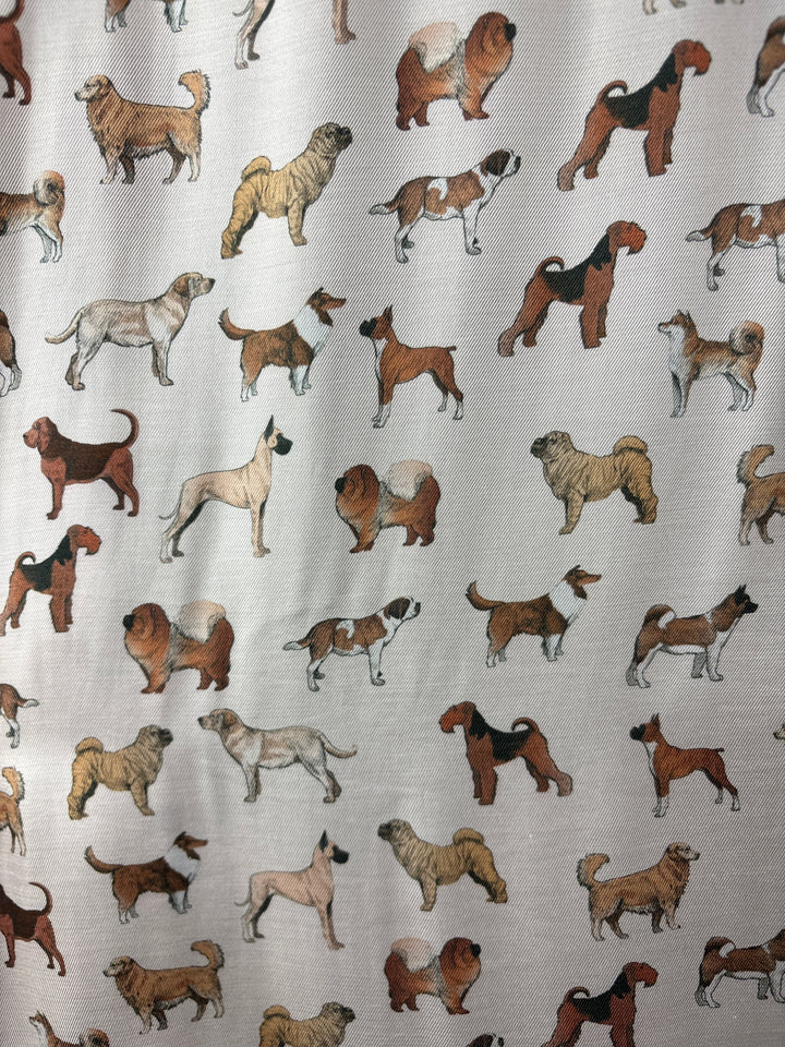 Women’s Von Landen Size 16/18 Cream Dog Patterned Button Up