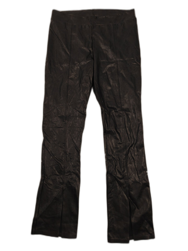 Womens Commando Faux Leather Flare Pants Black Size XL