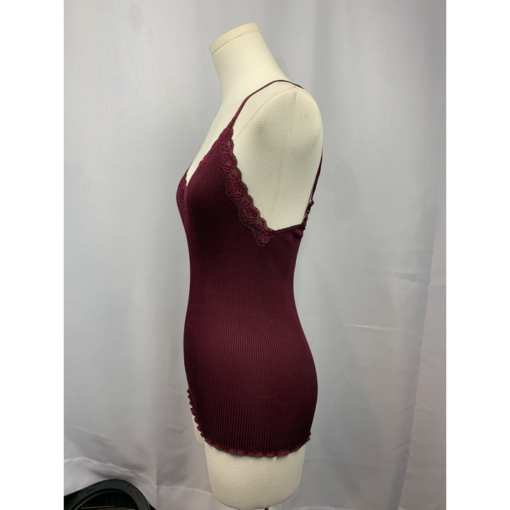 Women’s BCBG Maxazria Maroon Silk TankTop Size M/L