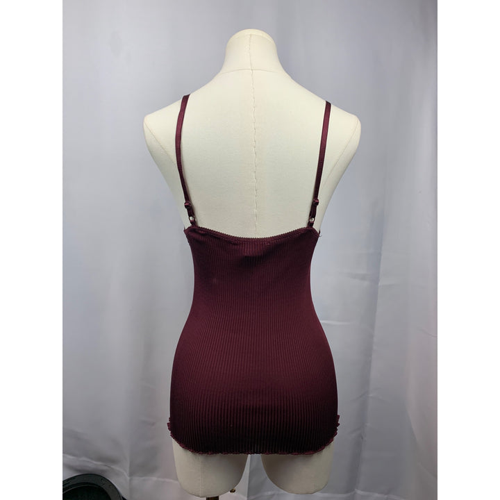Women’s BCBG Maxazria Maroon Silk TankTop Size M/L