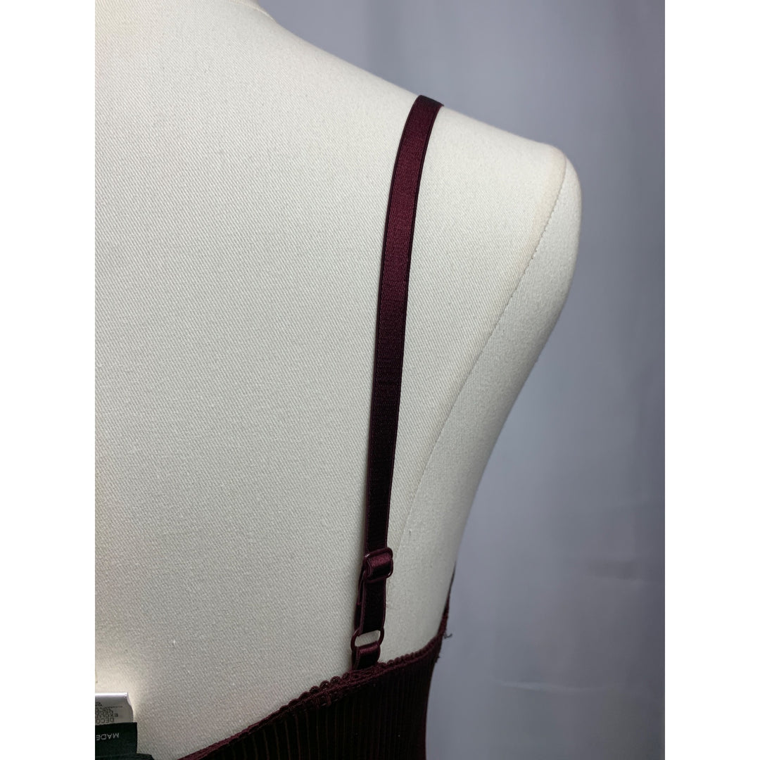 Women’s BCBG Maxazria Maroon Silk TankTop Size M/L