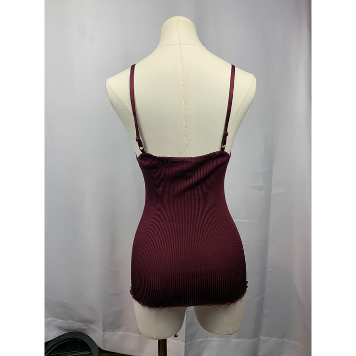 Women’s BCBG Maxazria Maroon Silk TankTop Size M/L