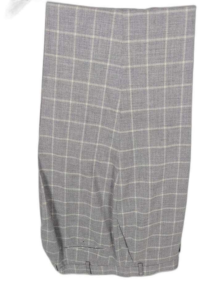 Sean John Men's Light Periwinkle Windowpane Suit Size 50R Two Piece Plaid Suit Jacket Pants