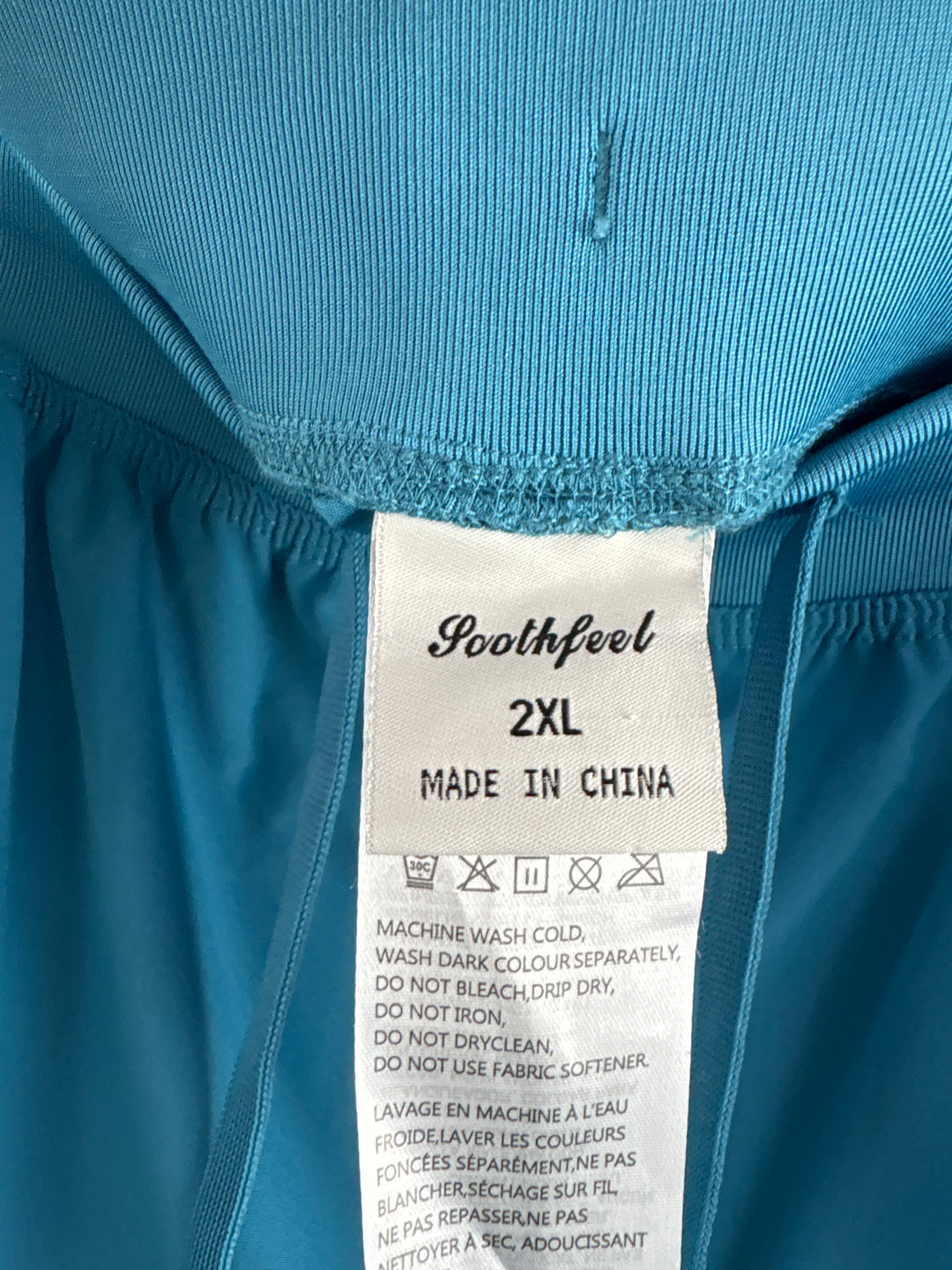 Women’s Soothfeel 2XL Muted Blue Cargo Activewear Capris