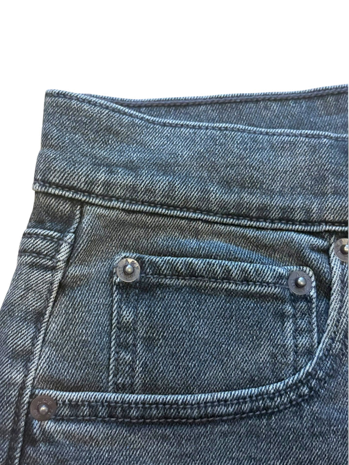 Abercrombie &amp; Fitch Black Wash Slim Straight Jeans 27 4 NWT Ultra High Rise Y2K