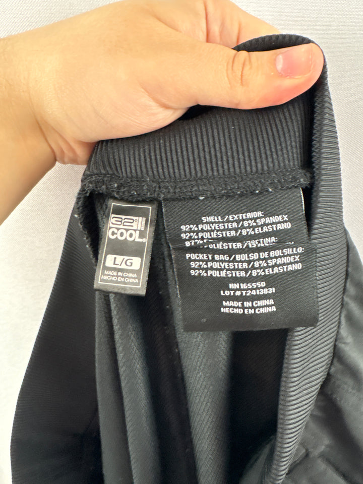 Women’s 32° Cool Large Black Athletic Capris