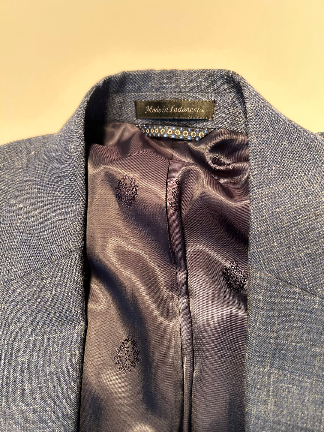 Lauren Ralph Lauren Men’s 42R Blue Wool Linen Blend Blazer Sport Coat