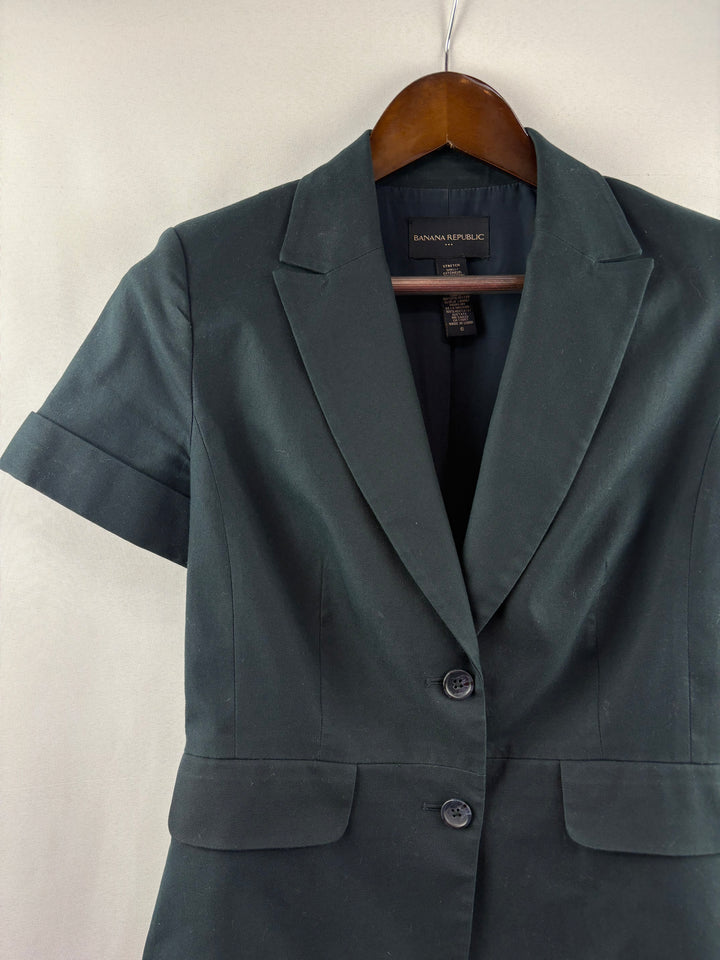 Women’s Banana Republic Size 6 Black Short Sleeve Blazer
