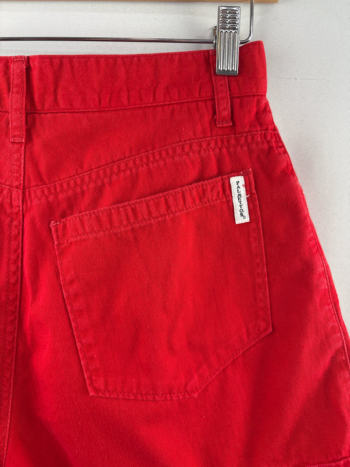 Women’s Palmetto’s Size 9 Bright Red High Waisted Denim Shorts