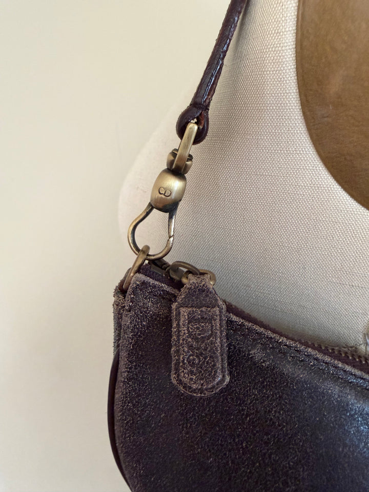 Christian Dior by John Galliano 2001 Vintage Leather Saddle Pochette Shoulder Bag