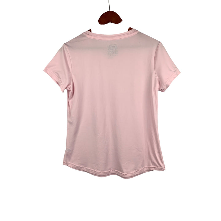 Muk Luks Womens Small Pink V-Neck T-Shirt