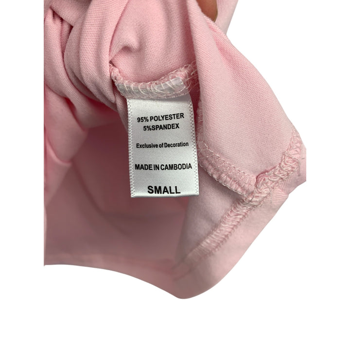 Muk Luks Womens Small Pink V-Neck T-Shirt