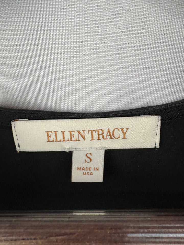 Women’s Ellen Tracy Small Black Cowelneck Sleeveless Blouse