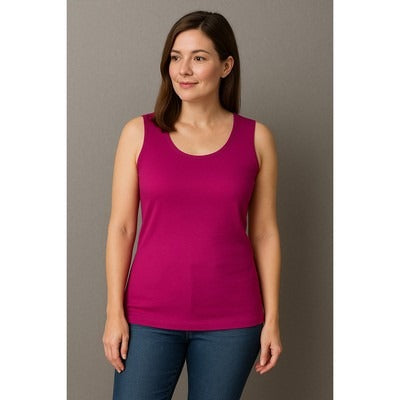 Women’s Lafayette 148 Magenta Tank Top Sz M
