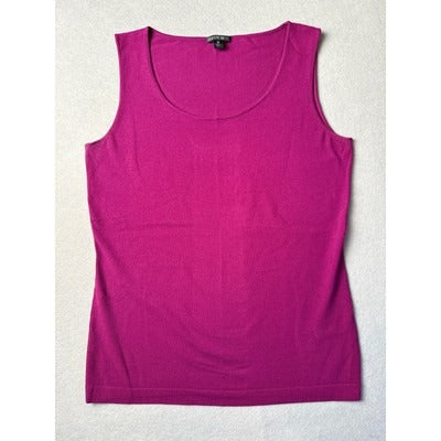 Women’s Lafayette 148 Magenta Tank Top Sz M