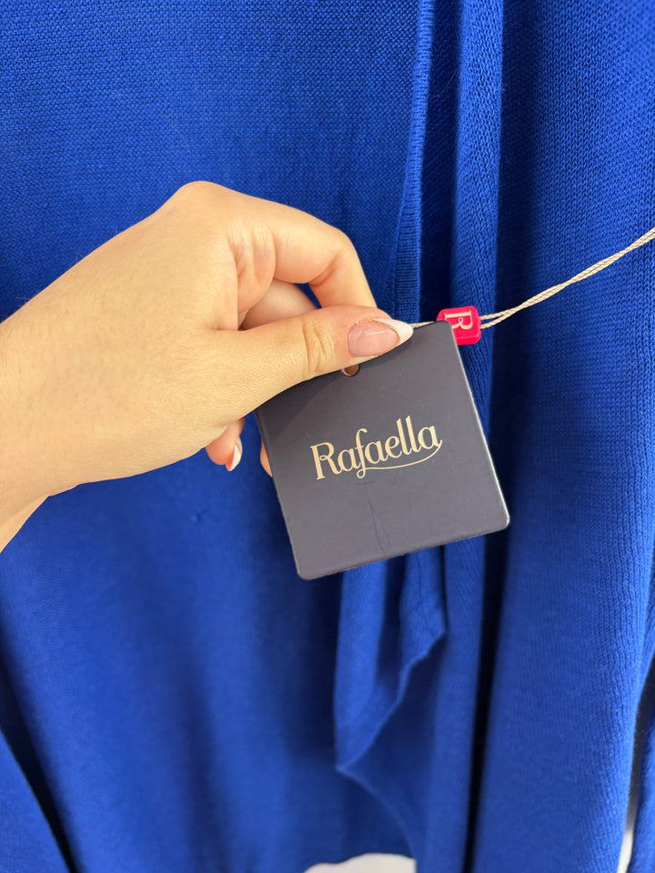 Women’s Rafaella Small Bright Blue Open Front Cardigan