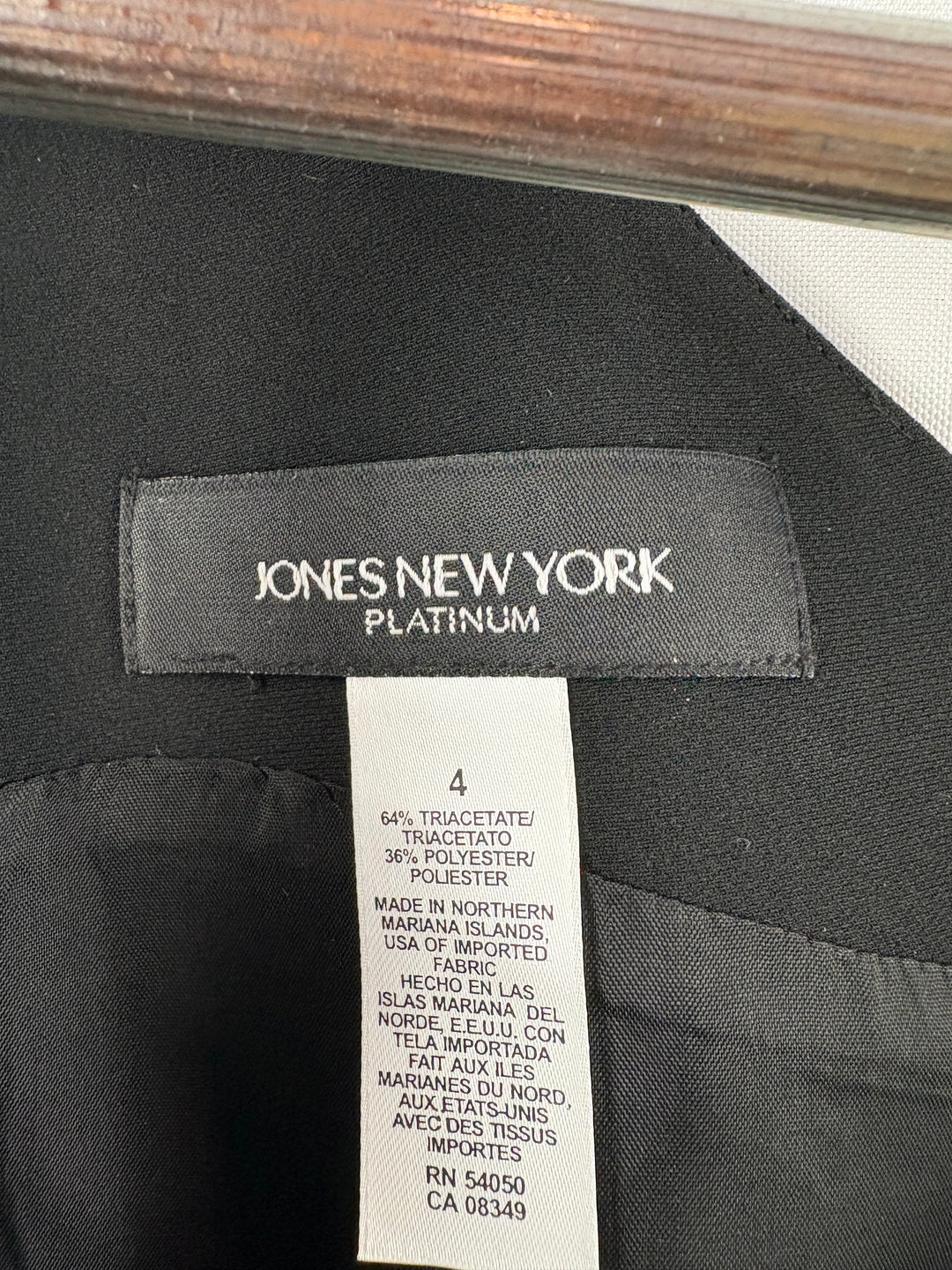 Women’s Jones New York Size 4 Black Business Dress